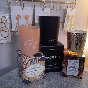 3 for 15 Hand-poured Scented Candles